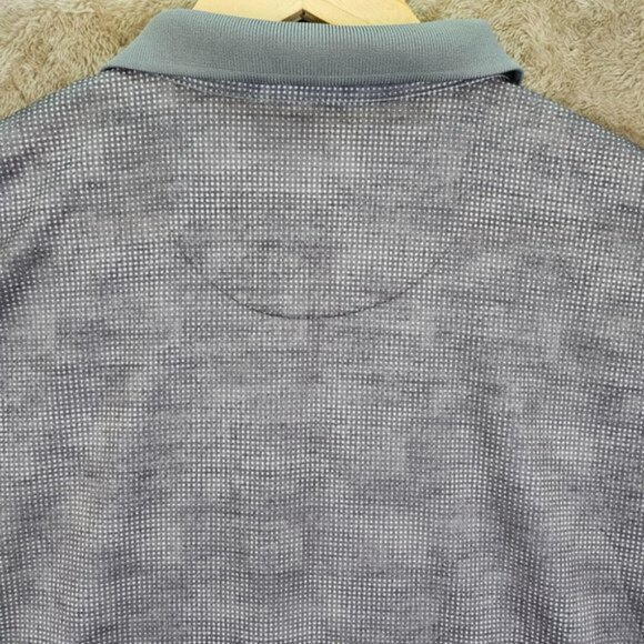 Callaway Opti-Dri Polo Golf Shirt Geometric Mens Size XL Gray Short Sleeve - Picture 9 of 10